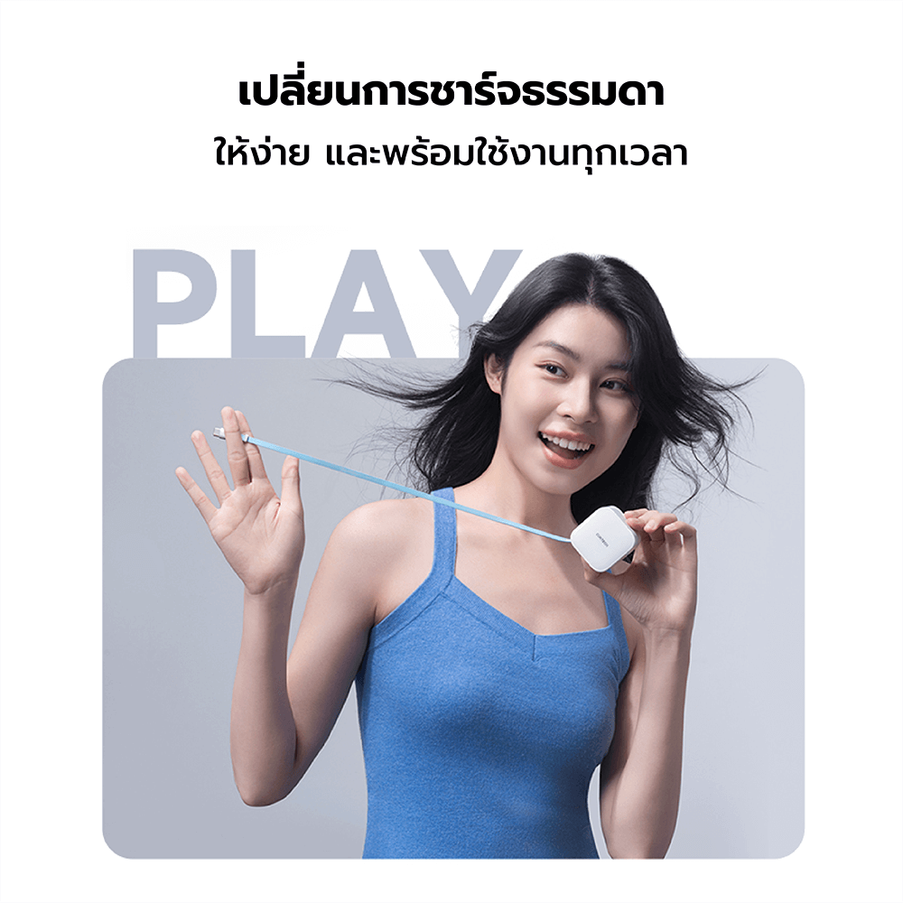 หัวชาร์จเร็วพร้อมสาย CUKTECH AD653W สีดำ GAN 65W รองรับ PD, PPS, QC